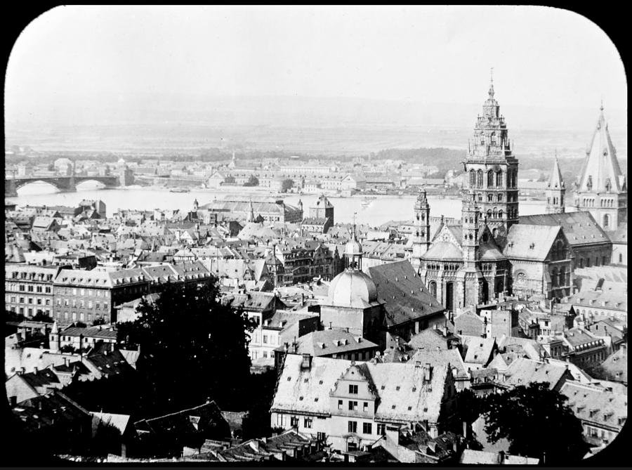 Architecture Photograph - View of Mainz Germany 1903 by A Macarthur Gurmankin