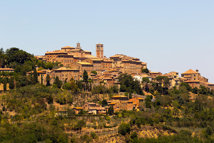 view of Montepulciano, July 17, 2017, Tuscany Photograph by Apostoli Rossella