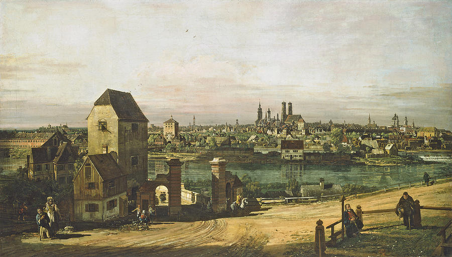 View Of Munich, C. 1761 Oil On Canvas Photograph by Bernardo Bellotto