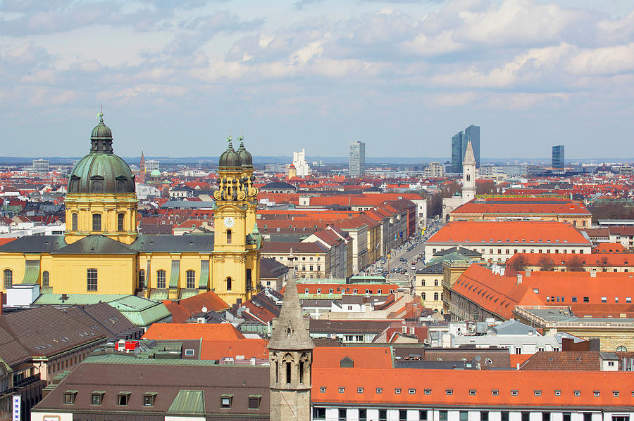 View Of Munich City Photograph by Grant Faint