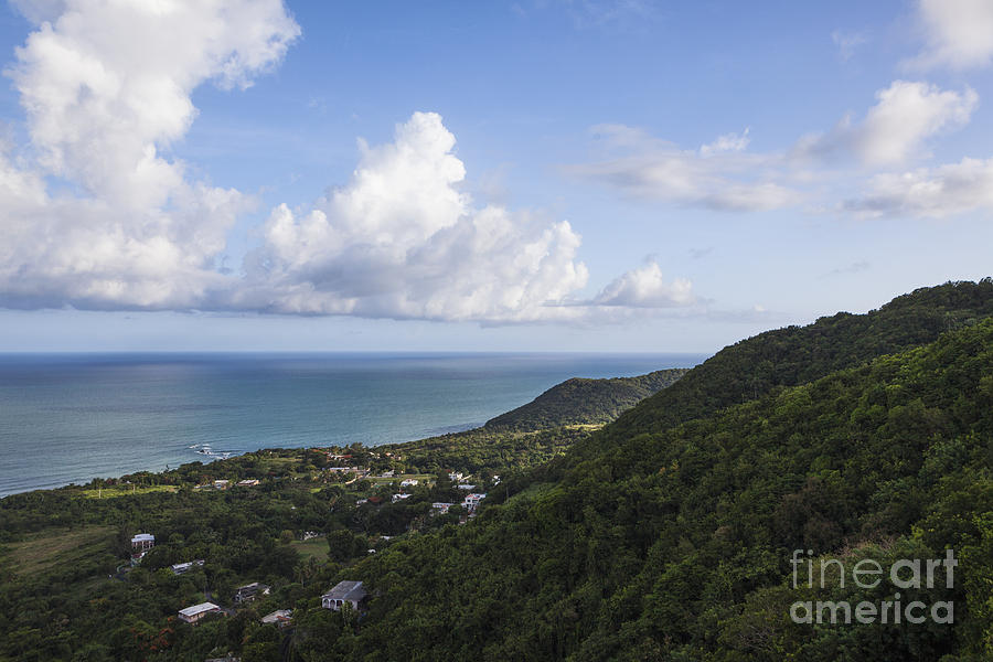 View Of Ocean and Punta Tuna in Puerto Rico Photograph by Bryan Mullennix