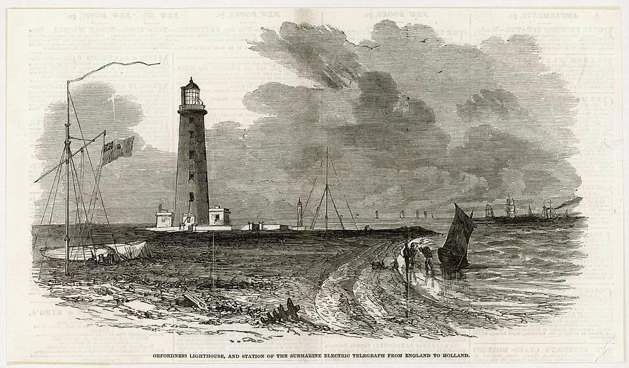 View Of Orfordness (orford Ness) Drawing by Illustrated London News Ltd ...