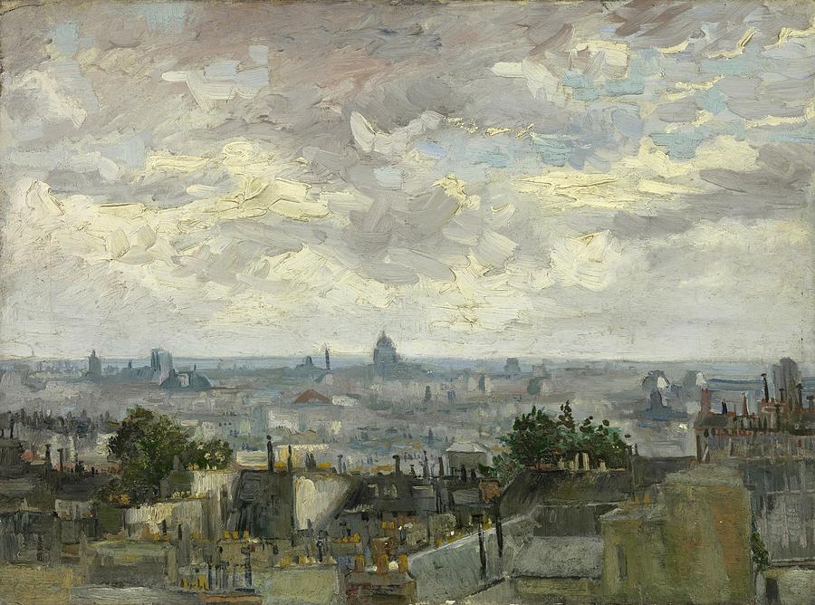 Vincent Van Gogh Painting - View of Paris by Vincent van Gogh