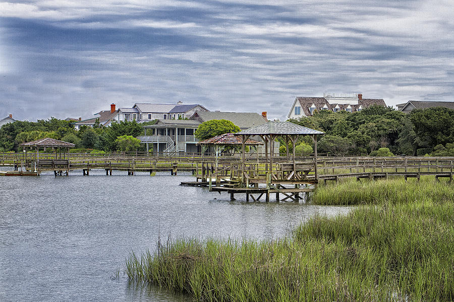 View of Pawleys from the Creek Photograph by Sandra Anderson