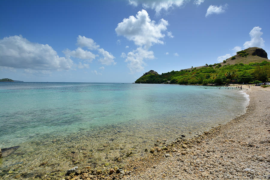 View of Pigeon Island from Rodney Bay - St. Lucia Photograph by Brendan Reals