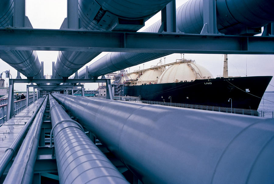 View of pipes in the oil industry Photograph by MsLightBox
