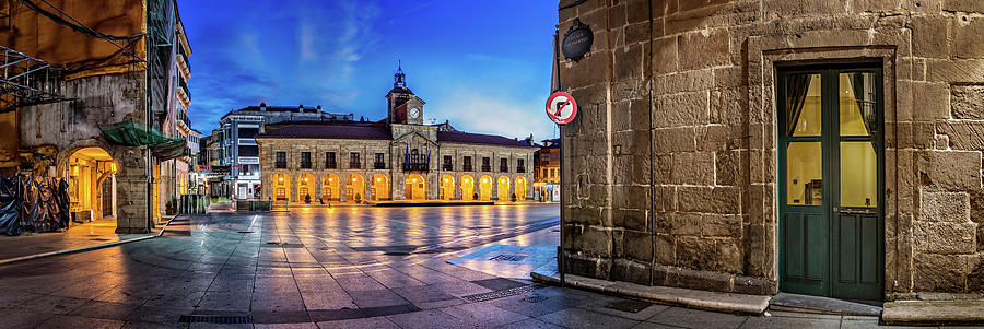 View Of Plaza De Espana Of Aviles Photograph by Panoramic Images - Fine ...