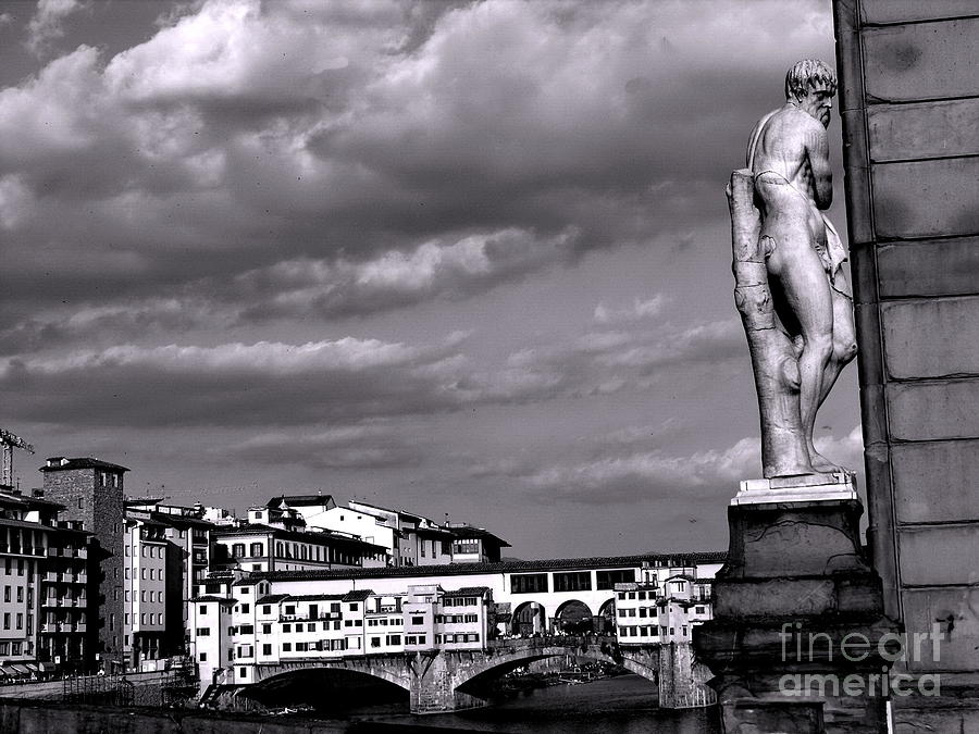 View of Ponte Veccho in Florence Photograph by Jacqueline M Lewis