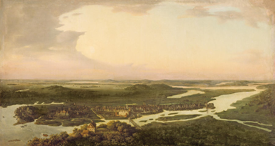 View Of Potsdam In The 17th Century, 1851 Oil On Canvas Photograph by August Kopisch