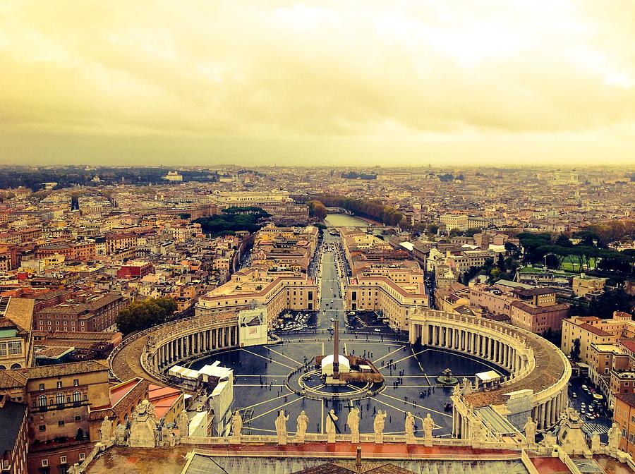 View of Rome from Vatican  Photograph by Shelley Smith