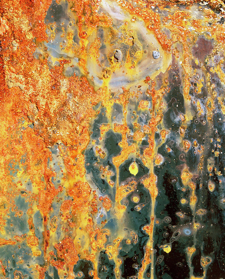 View Of Rust On The Door Of An Abandoned Vehicle Photograph by Martin Bond/science Photo Library