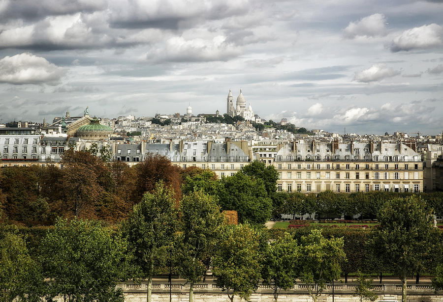 View of Sacre Coeur from the Musee DOrsay Photograph by Belinda Greb