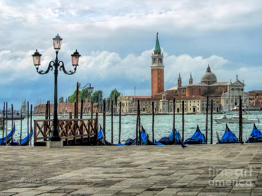 View of San Giorgio Maggiore.Venice Photograph by Jennie Breeze