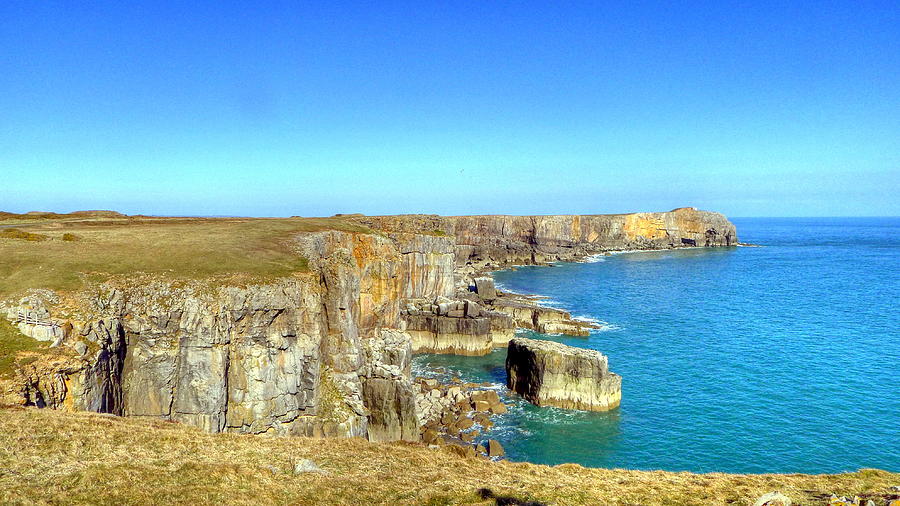 View Of Sea, Sky And Cliffs Photograph by Valerie Blencowe