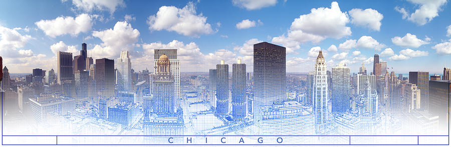 View Of Skylines In A City, Chicago Photograph by Panoramic Images