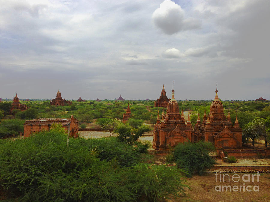 View Of Smaller Temples Next To Dhammayazika Pagoda Built In 1196 By King Narapatisithu Bagan Burma Photograph by PIXELS  XPOSED Ralph A Ledergerber Photography