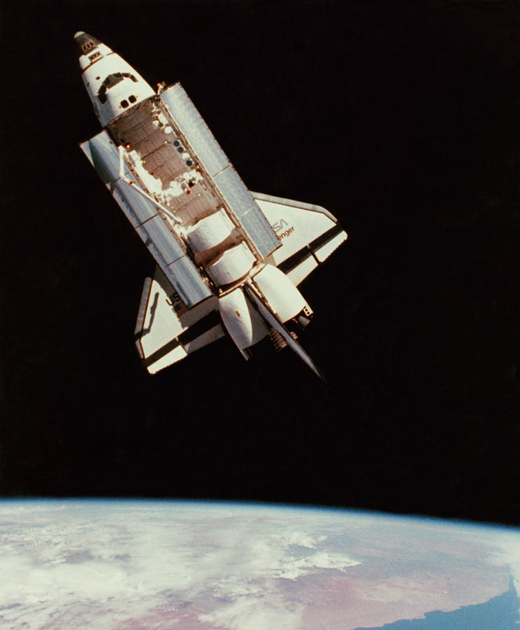 View Of Space Shuttle From Above Photograph by Nasa/science Photo Library