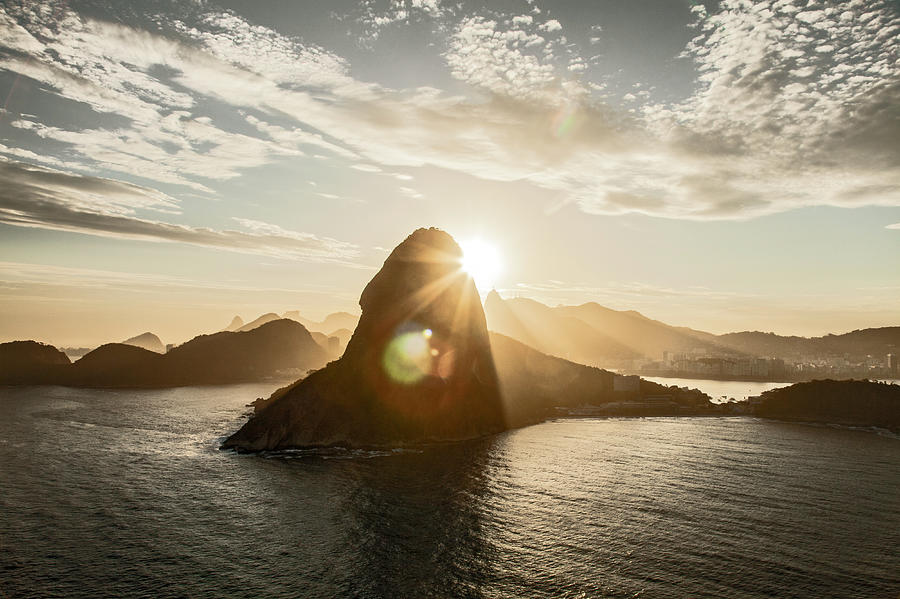 View Of Sugarloaf Mountain At Sunset Photograph by Christian Adams