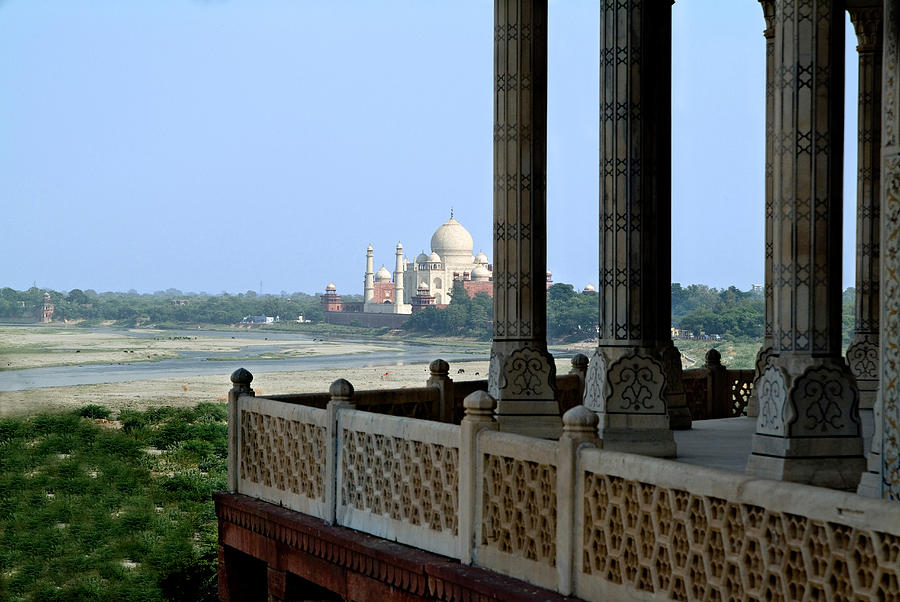 View of Taj Mahal from Agra fort Photograph by Devinder Sangha