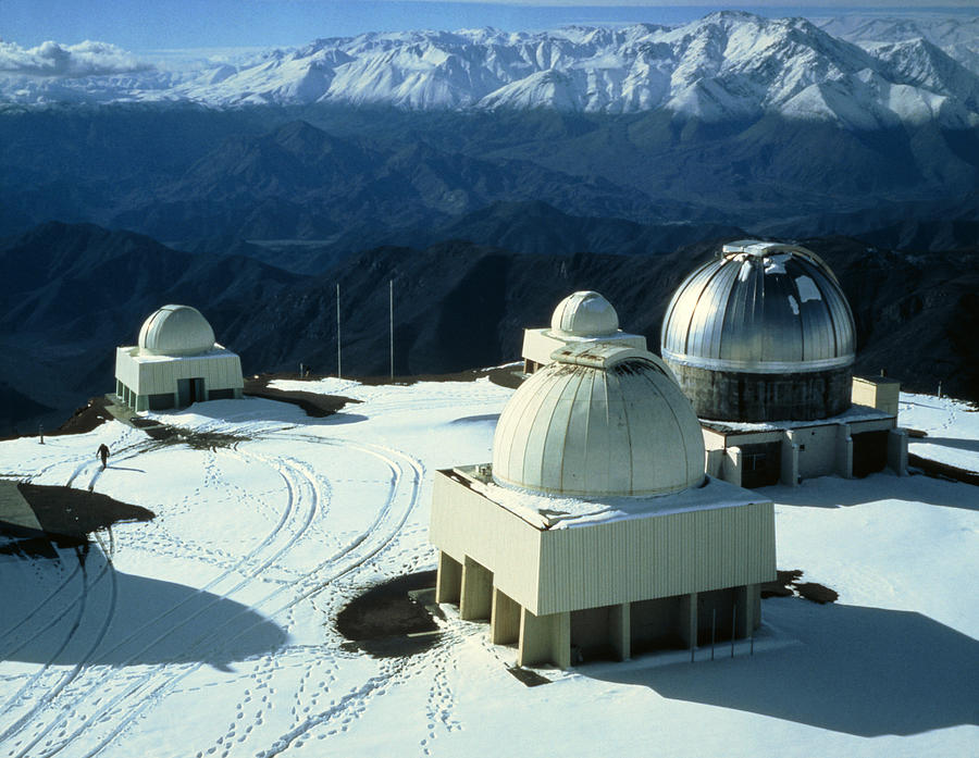 View Of Telescopes At Cerro Tololo Observatory Photograph By Noao 