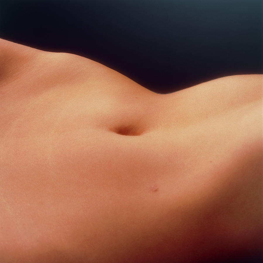 View Of The Abdomen Of A Woman Lying Down Photograph by Phil Jude/science Photo Library