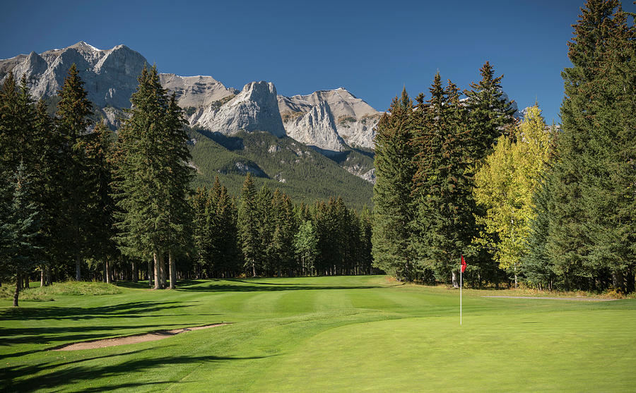 View Of The Canmore Golf Course, Mount Photograph by Panoramic Images