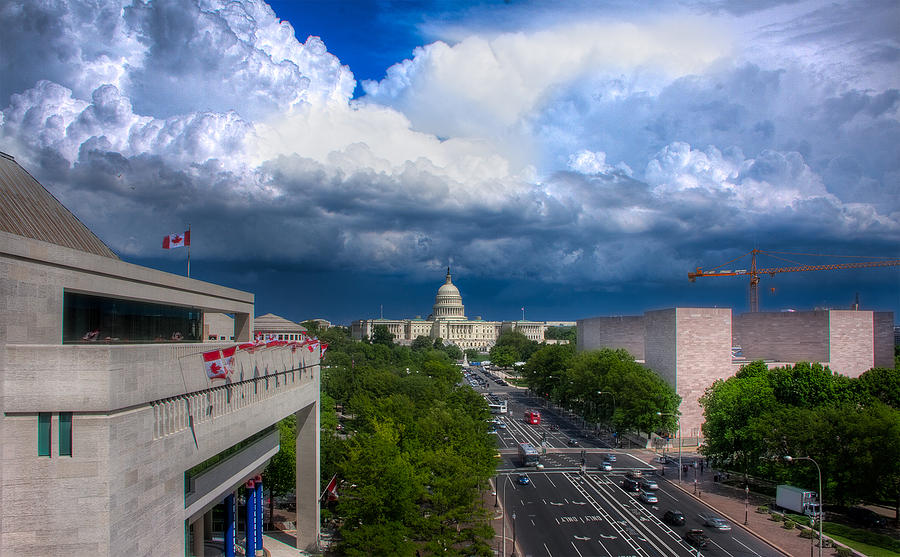 Washington D.c. Photograph - View of the Capitol - Sydney Tran by Sydney Tran