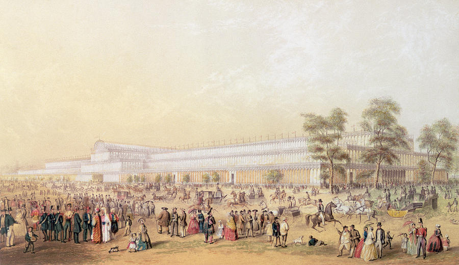 Hyde Park Painting - View Of The Crystal Palace by George Baxter