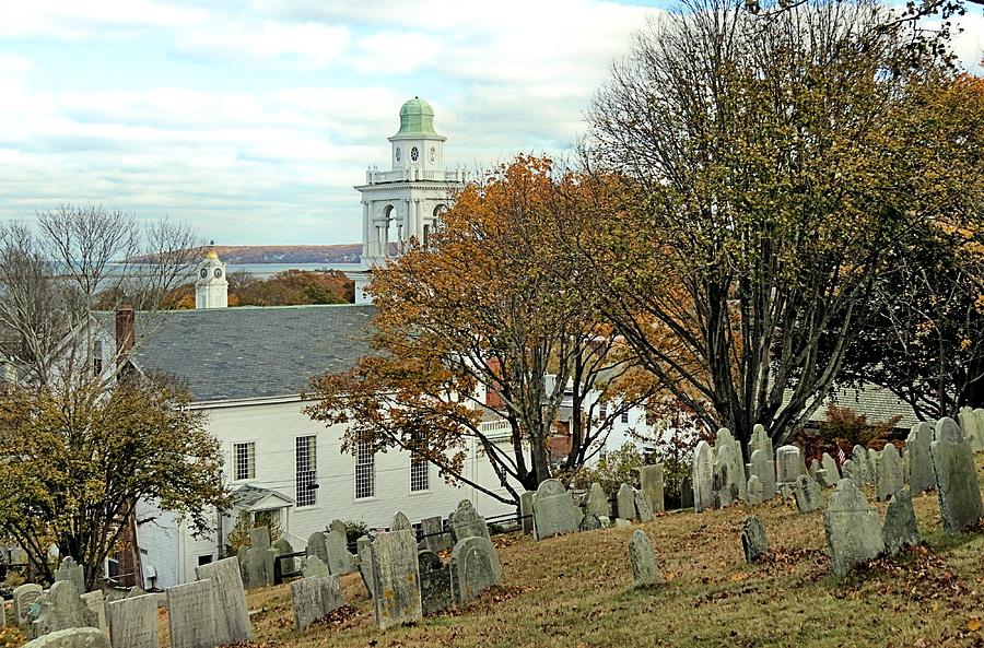 View of the Cupolas from Burial Hill Photograph by Janice Drew