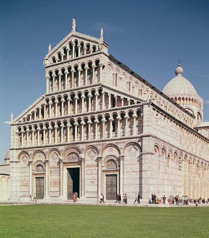 Duomo Photograph - View Of The Facade Of The Cathedral, Completed In 1063 Photo by Buscheto