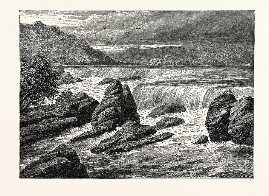 View Of The Falls Of St Drawing by American School - Pixels