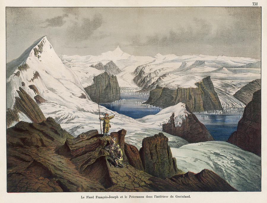 View Of The Franz Josef Fjord (named Drawing by Mary Evans Picture Library