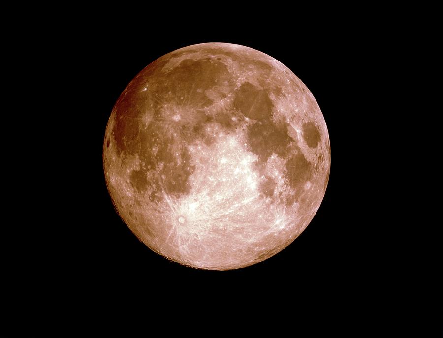 View Of The Full Moon Photograph by John Sanford/science Photo Library