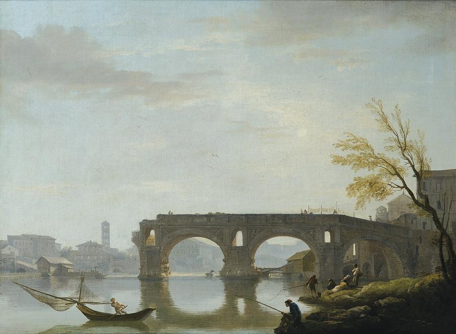 View Of The Ponte Rotto Painting by Celestial Images
