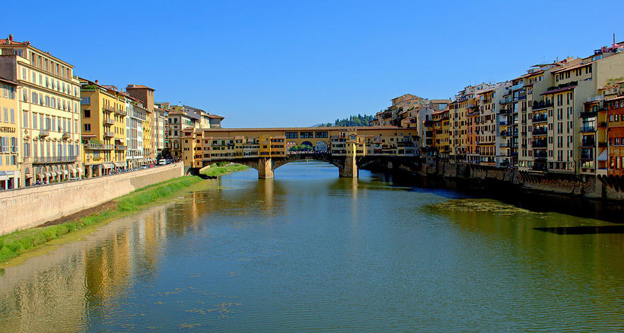 View of the River in Florence Photograph by Caroline Stella