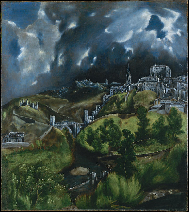 El Greco Painting - View of Toledo by Celestial Images