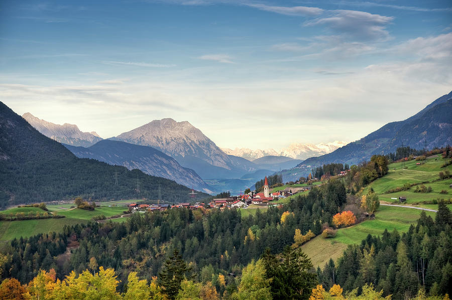 View Of Unterleins In Tyrol Photograph by Thomas Winz