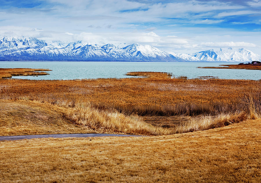 View Of Utah Lake And The Wasatch Photograph by Renphoto
