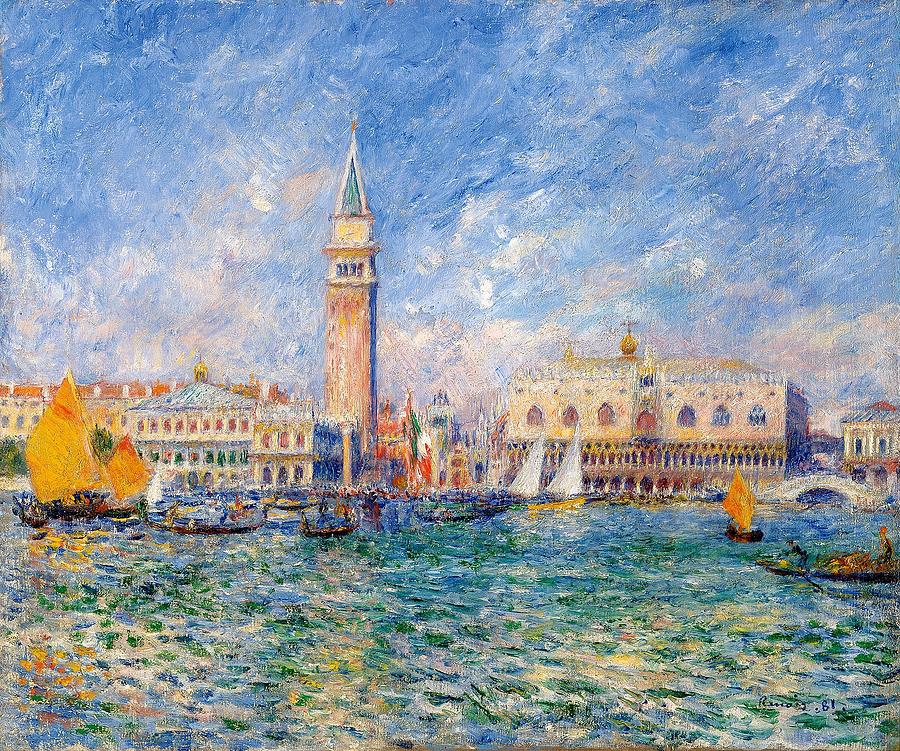 View of Venice Painting by Pierre-Auguste Renoir
