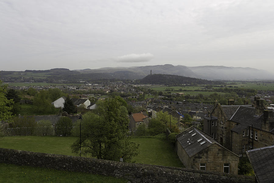 View of Wallace Monument and houses and surrounding areas Photograph by Ashish Agarwal