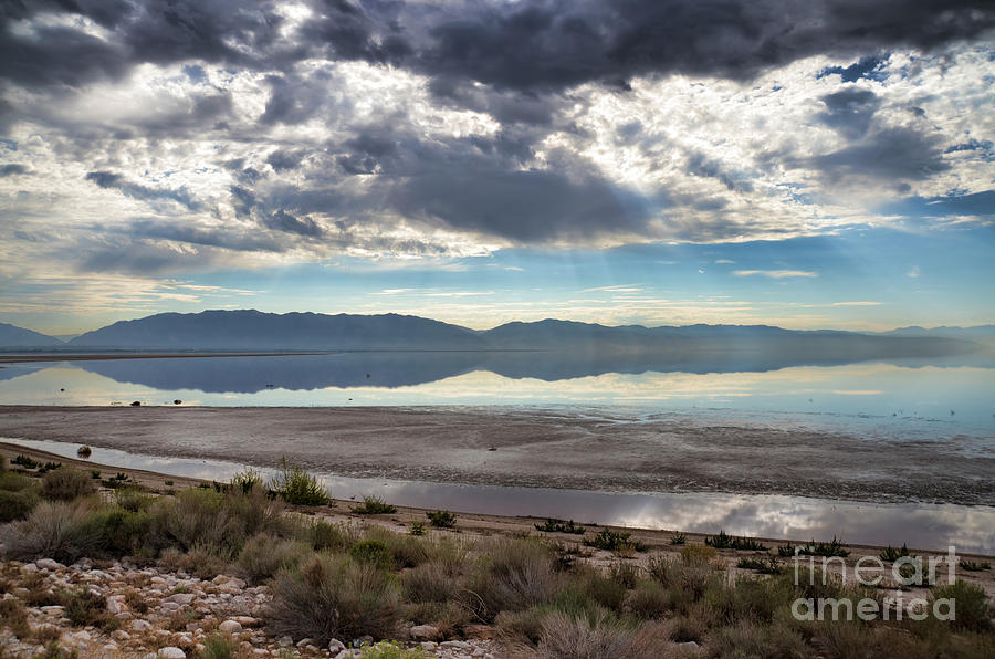 View of Wasatch Range From Antelope Island II Photograph by Donna Greene