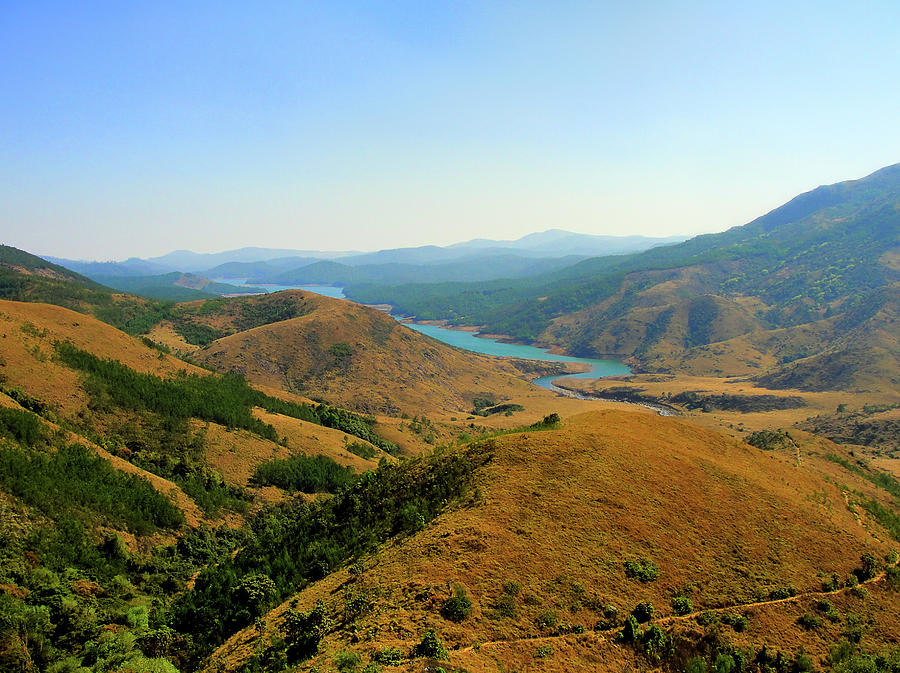 View Of Water Reservoir From Mountain Photograph by Anwerreyaz
