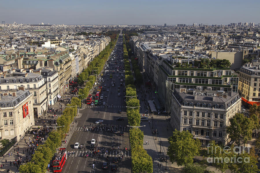 View on the Champs Elysees Photograph by Patricia Hofmeester