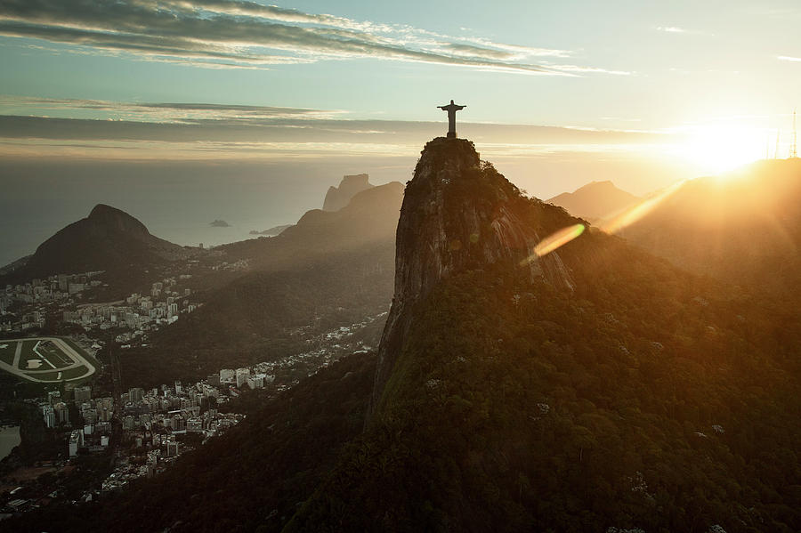 View Onto Corcovado And Rio De Janeiro Photograph by Christian Adams
