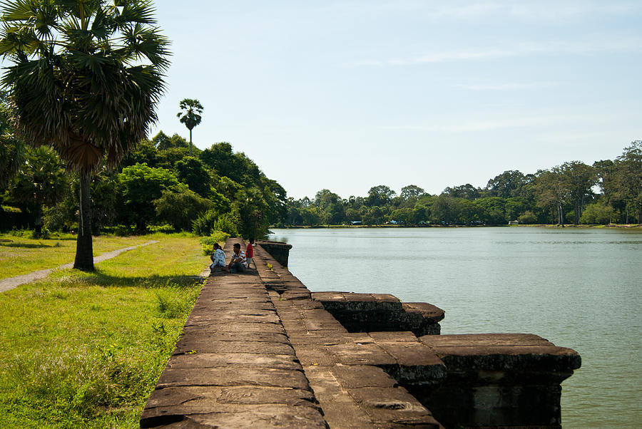 View outside Angkor Wat Photograph by James Gay