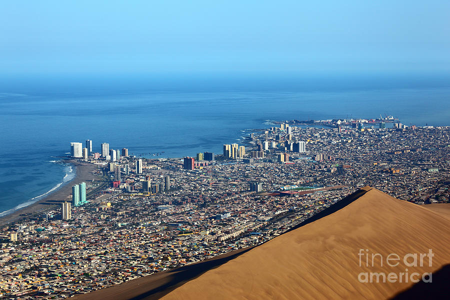 Summer Photograph - View over Iquique Chile by James Brunker