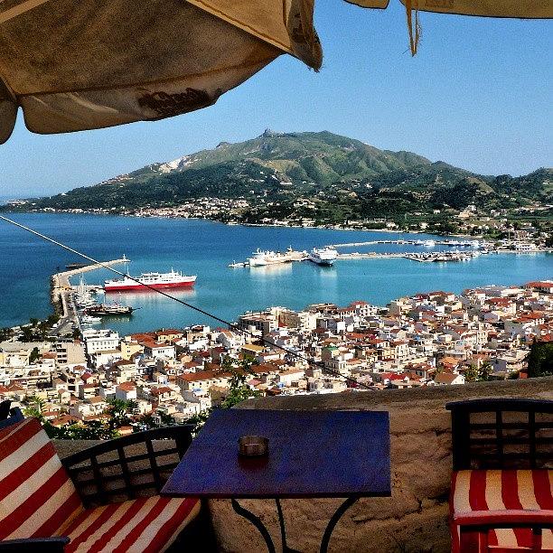 Zakynthos Photograph - View Over #zante Town And Port by Alistair Ford
