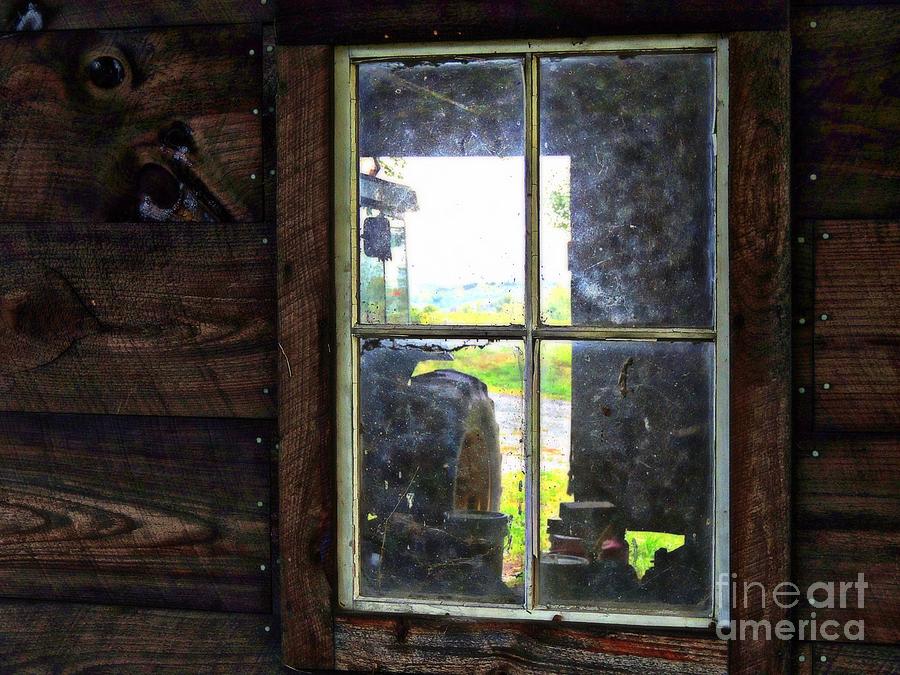View Through A Barn Window Photograph by Marcia Lee Jones
