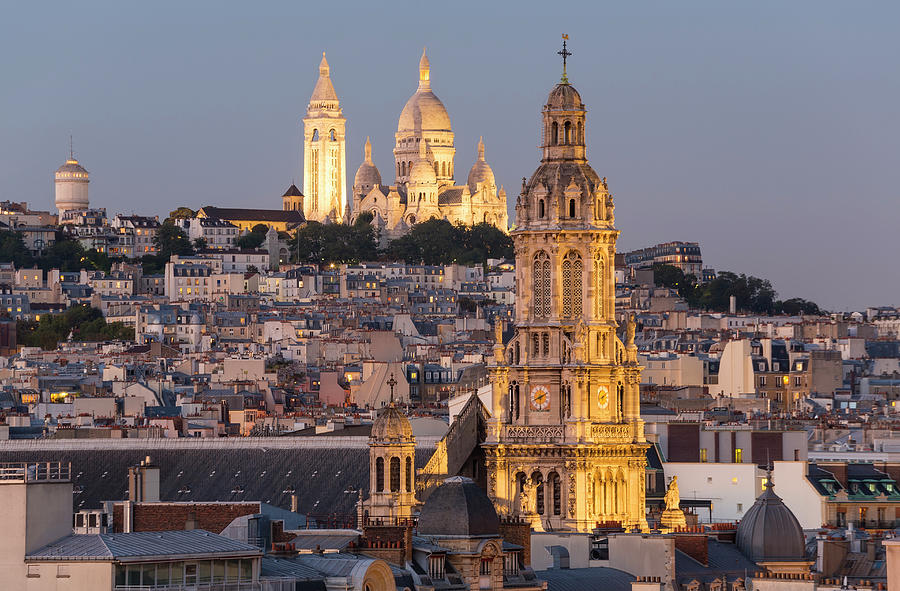 View To Sacre Coeur And Montmartre At Photograph by Peter Adams