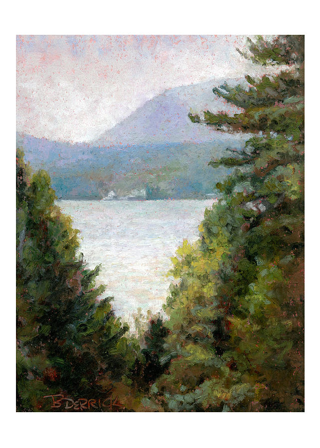 View to the Lake I Pastel by Betsy Derrick